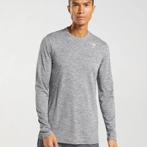 Gymshark Gray Long Sleeve Performance Tee